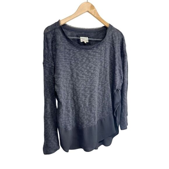 Anthropologie CircleLight Sweater Size Small Charcoal Gray Long Sleeve - Picture 2 of 8